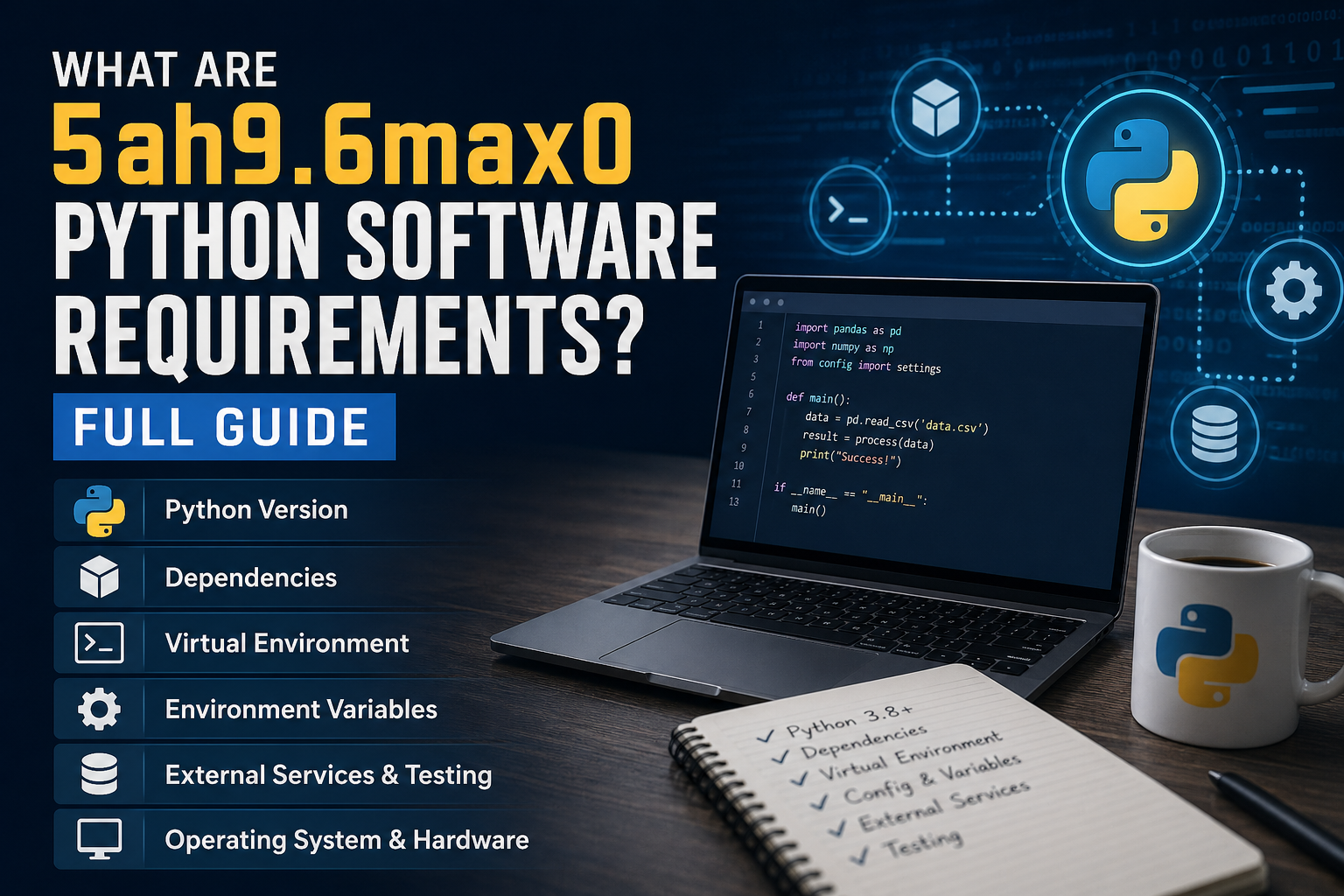 What Are 5ah9.6max0 Python Software Requirements? Full Guide